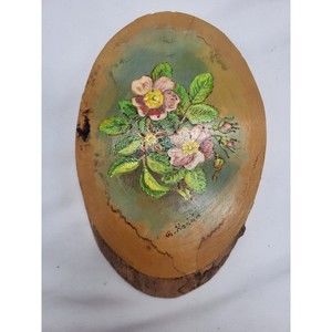 Vintage Hand Painted Wood Art
